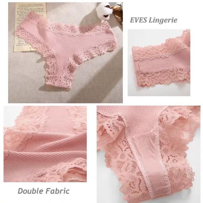 7 pièces/ensemble femmes Sexy dentelle culottes coton sans couture culotte brésilienne femme Sexy taille basse sous-vêtements doux string Lingerie S-XL