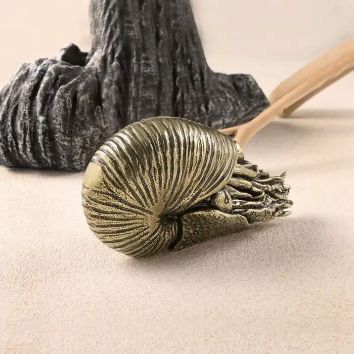 Statue d'animal de mer en laiton, mini-indicateur, animal de compagnie de thé, figurine d'Auckland Nautilus, décorations pour la maison, accessoires de jouet, ornement de bureau