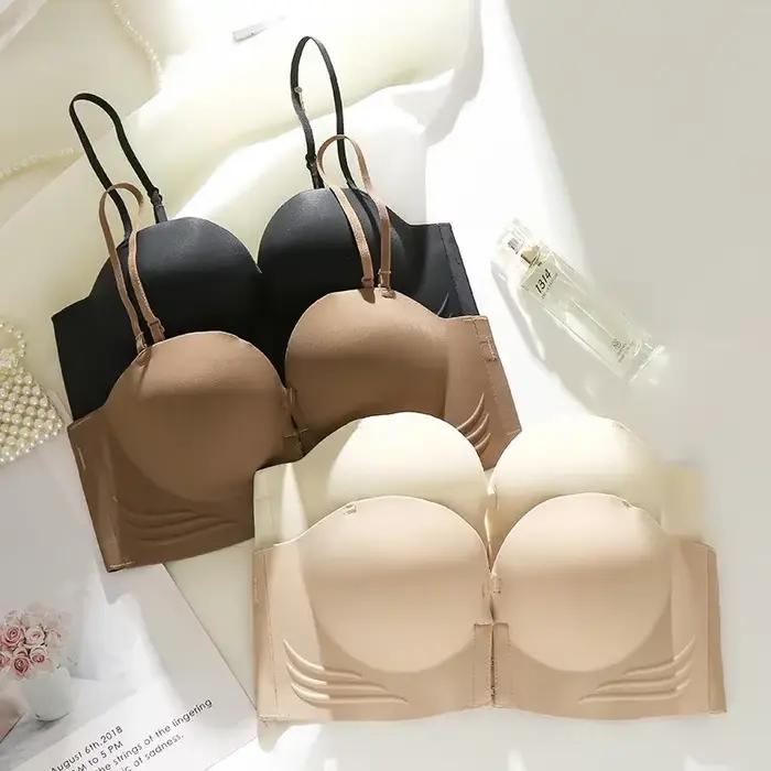 Soutien-gorge invisible pour femmes, sans trace, avec fermeture avant, pour petits seins, design élégant et confortable pour toutes les occasions