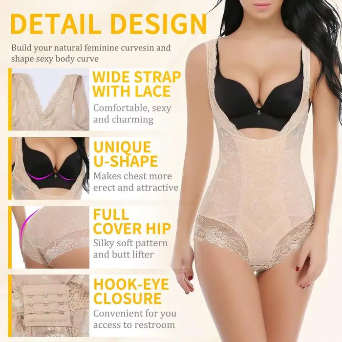 TUNIControl-Combinaison de batterie pour femme, entrejambe ouvert, corset, corps entier, shaper, marijuana ing, sous-vêtements, lève-fesses, culotte, lingerie