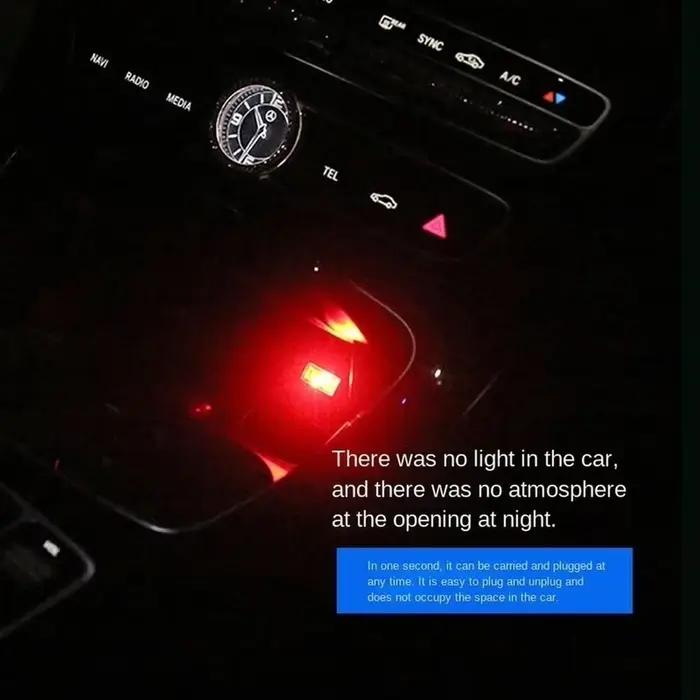 RnnTuu LED voiture USB atmosphère lampe toit étoile lumière intérieur étoilé Laser projecteur lumières Auto décoration éclairage veilleuses