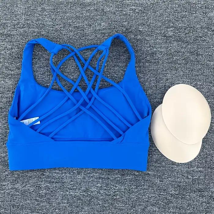 Soutien-gorge de sport pour femmes, Push Up, dos croisé, antichoc, course à pied, entraînement, sous-vêtements Yoga, hauts courts, nouvelle collection