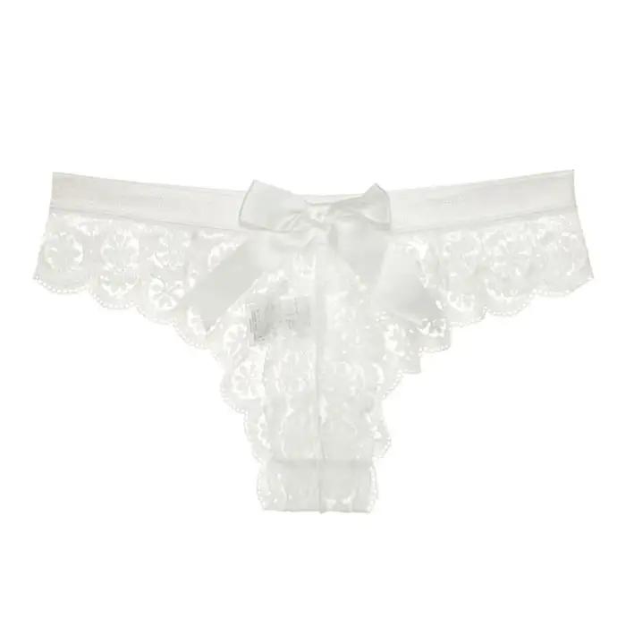 Culotte Sexy en Dentelle Transparente avec Nministériels d pour Femme, Lingerie Ajourée, 7.0