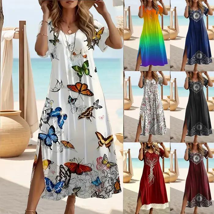 Elegantní letní šaty pro větší velikosti