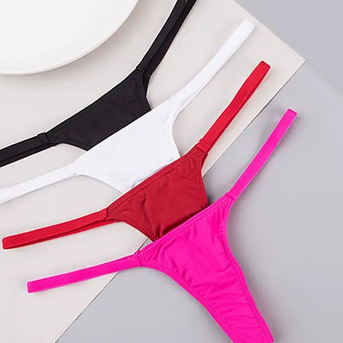String taille basse pour femme, sous-vêtements sexy, string au lait, costume 03/Wear