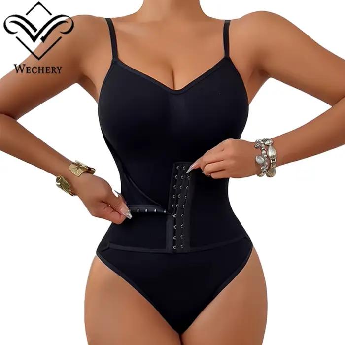 Combinaison amincissante Wechery pour femme avec crochets, réducteur de corps, ventre plat, gaine de taille, vêtements de mise en forme