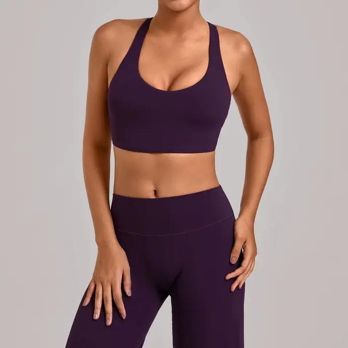 Collection de soutiens-gorge de sport pour femme, soutien-gorge de yoga et de fitness, soutien-gorge de course professionnel anti-choc haute intensité pour l'été