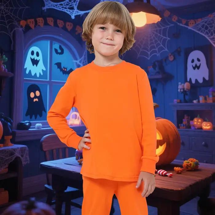Pyjamas pour tout-petits Pyjamas pour garçons Thanksgiving Vêtements de nuit pour enfants filles Halloween Noël Hiver Cosplay Fantaisie Cadeau d'anniversaire Tenue
