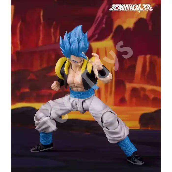 En stock Demoniacal Dragon Ball Zshf Gogeta Ssj Blue Dragon Ball Heroes Waltz Ultimate Dance Anime Model Action Figure Toy Gift
