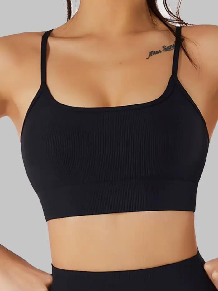 SOISOU-Soutien-Gorge de Yoga Respirant pour Femme, Brassière artificiel astique, Serré, Sans Couture, dehors, Gym, Fitness, Plein Air, Bol, Sexe, Nouveau
