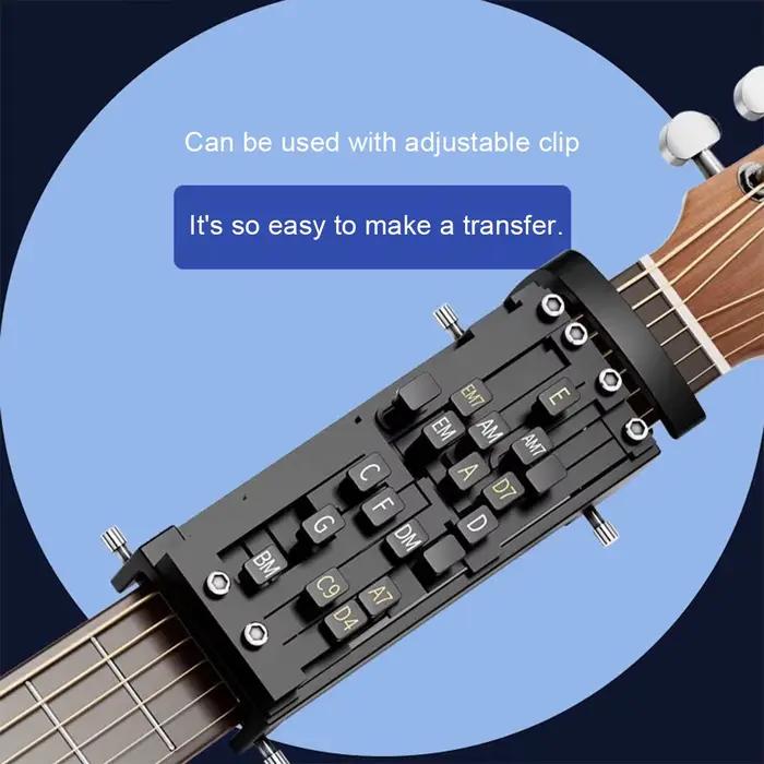 Accords d'aide à la guitare, système d'apprentissage de guitare portable, enseignement pour débutants, outils de pratique pour débutants, amis, famille, adultes