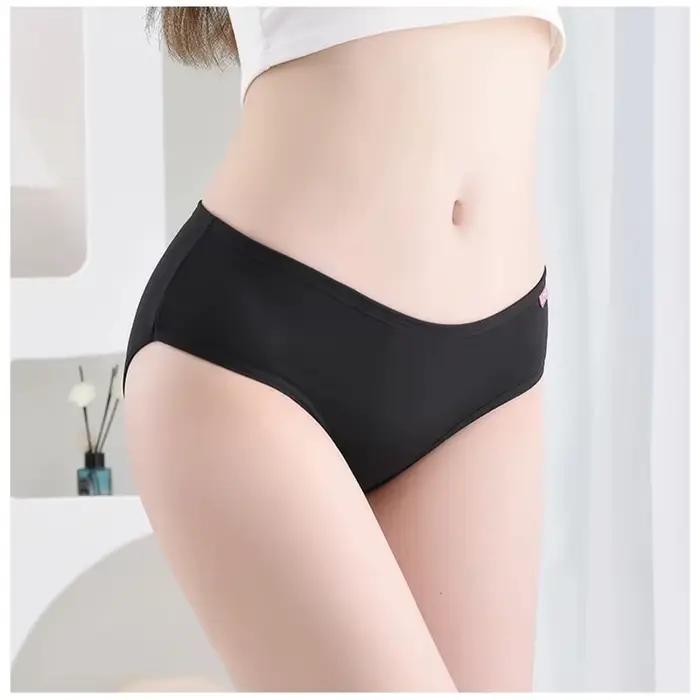 7 pièces culottes pour femmes sous-vêtements en coton grande taille slips Sexy filles respirant doux Lingerie femme mignon couleur unie caleçons