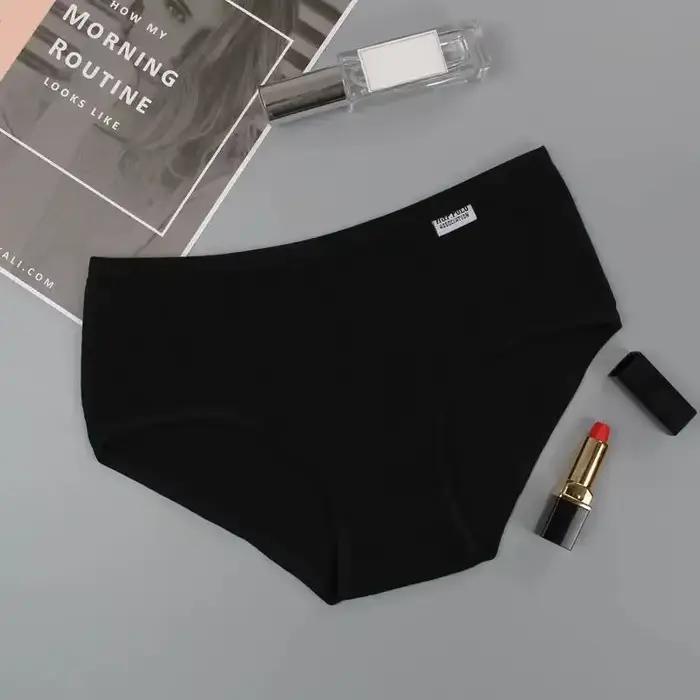 Lot de 7 culottes en coton pour femmes, slips solides doux et respirants, sous-vêtements de tous les jours confortables