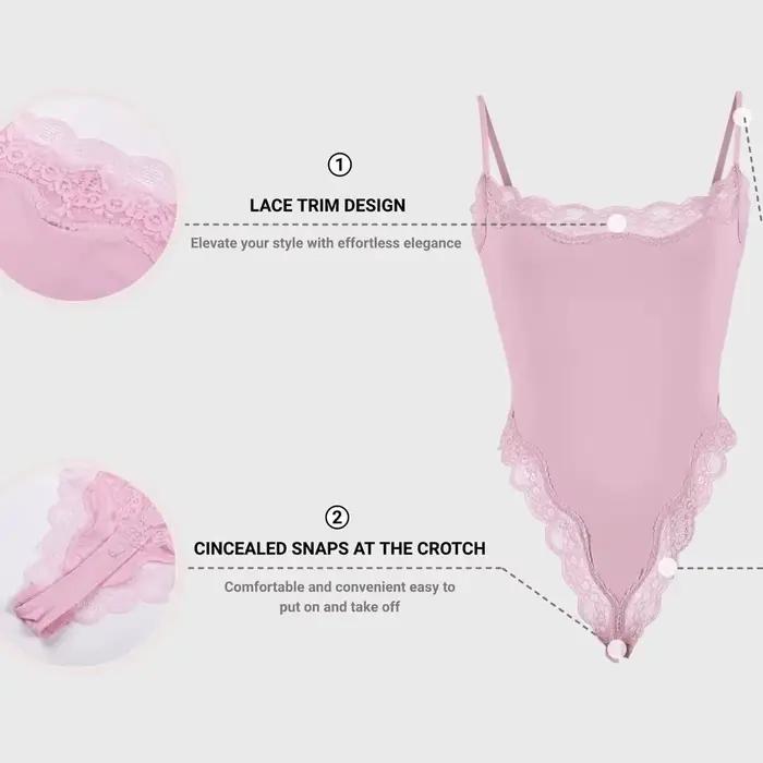 Body Camisole en dentelle pour femmes, couleur unie, sans manches, dos nu, modelant le corps, une pièce, Sexy, Slim, moulant, barboteuse, débardeur d'été