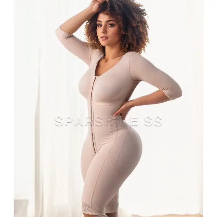 Corset de Liposuccion BBL pour Femme, Combinaison de Tambours Respirants, Gaines Colombiennes, Body Shaper Complet, Stage 2, Post-Chirurgie
