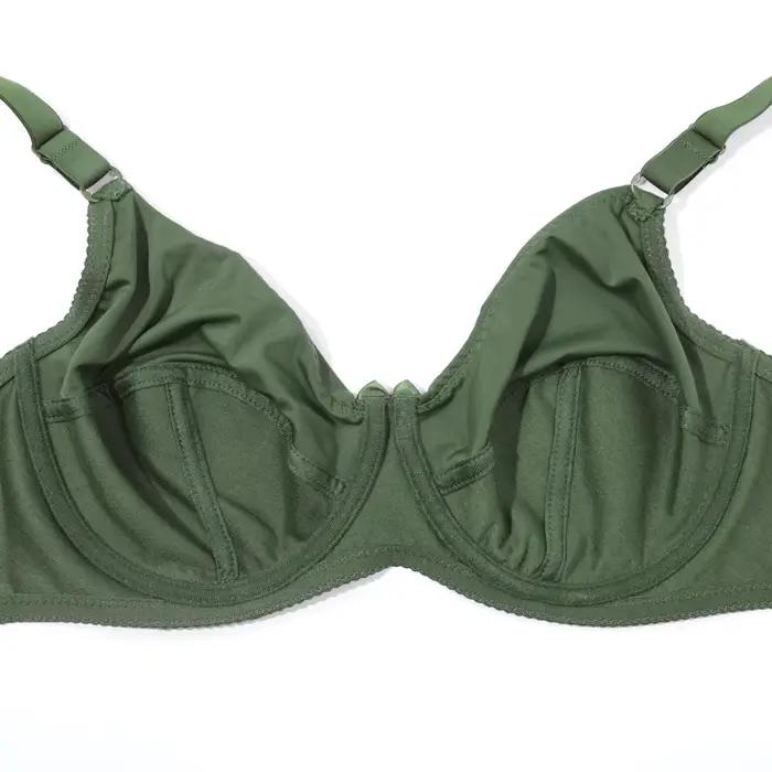 PARIFAIRY grande taille soutien-gorge et culotte pour femmes grande taille ensemble de soutien-gorge à armatures plaine sans doublure mince ensemble de Lingerie 36-52 C D E F