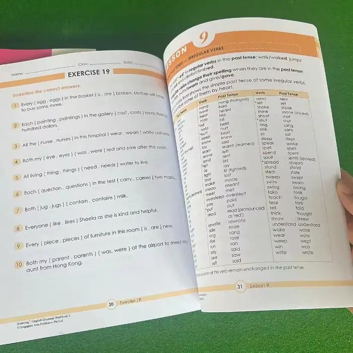 6 livres/ensemble 1-6st apprentissage de l'anglais de singapour grammaire de qualité SAP cahier d'exercices Geniebook école primaire 8-12 ans devoirs pour étudiants