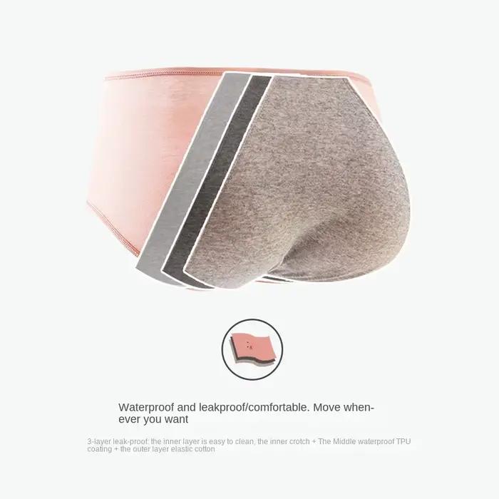 Culotte Menstruelle en Coton pour Femme, Sous-Vêtement Anti-Fuite, 10 Pièces