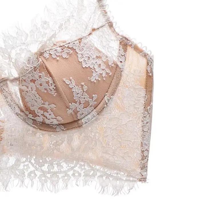Soutien-gorge en dentelle française, Sexy, Ultra-fin, respirant, Ultra-fin, confortable, Anti-affaissement, pour femmes