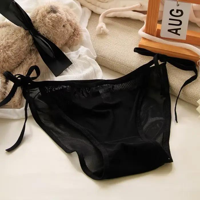 Sous-vêtements transparents Sexy pour femmes, bretelles réglables, culotte en maille taille basse, Feme érotique Transparent, besoin de ne décolle pas, slips, Lingerie