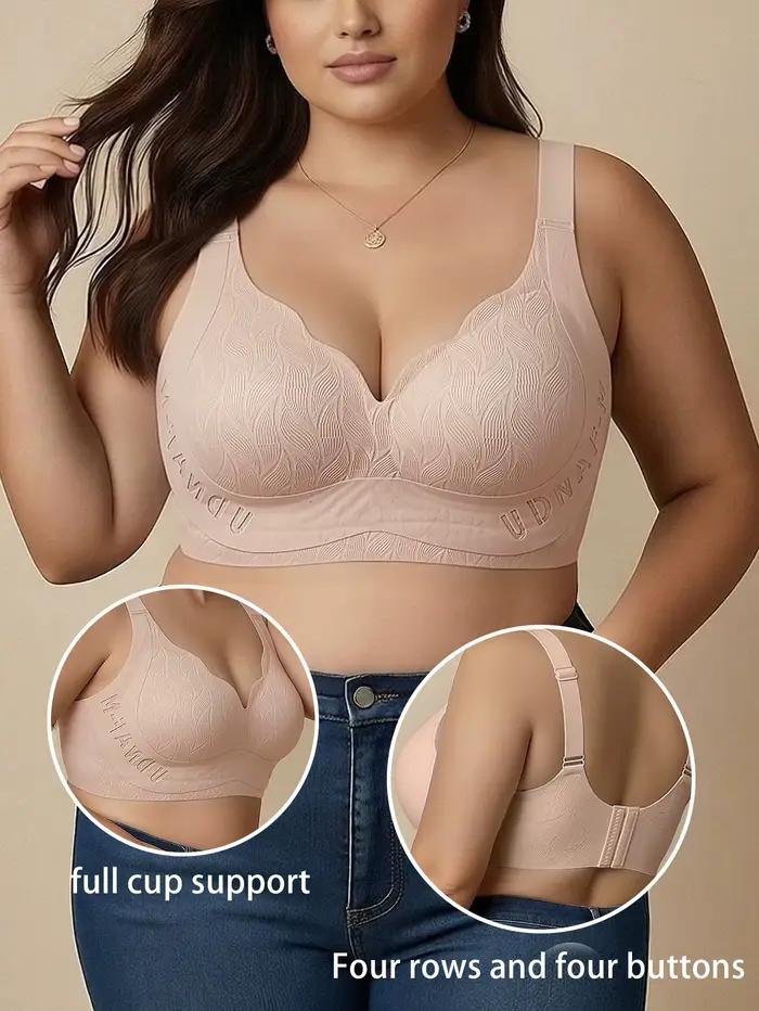 Soutien-gorge de maintien intégral grande taille L-6XL pour poitrine généreuse, anti-affaissement, push-up, sans couture, confortable, avec soutien latéral