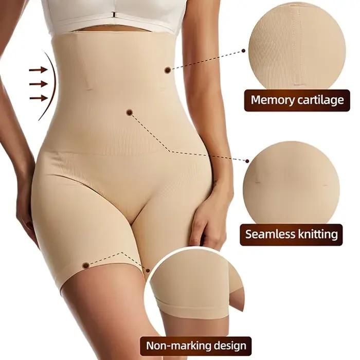 Sous-vêtements pour femmes taille haute façonnant culotte Boyshort contrôle du ventre bout à bout levage minceur Shorts Shapewear sans couture Shaper