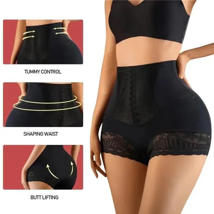 Culotte Taille Haute pour Femme, Sous-Vêtement Amincissant, Post-Partum, Rehausseur de Fesses