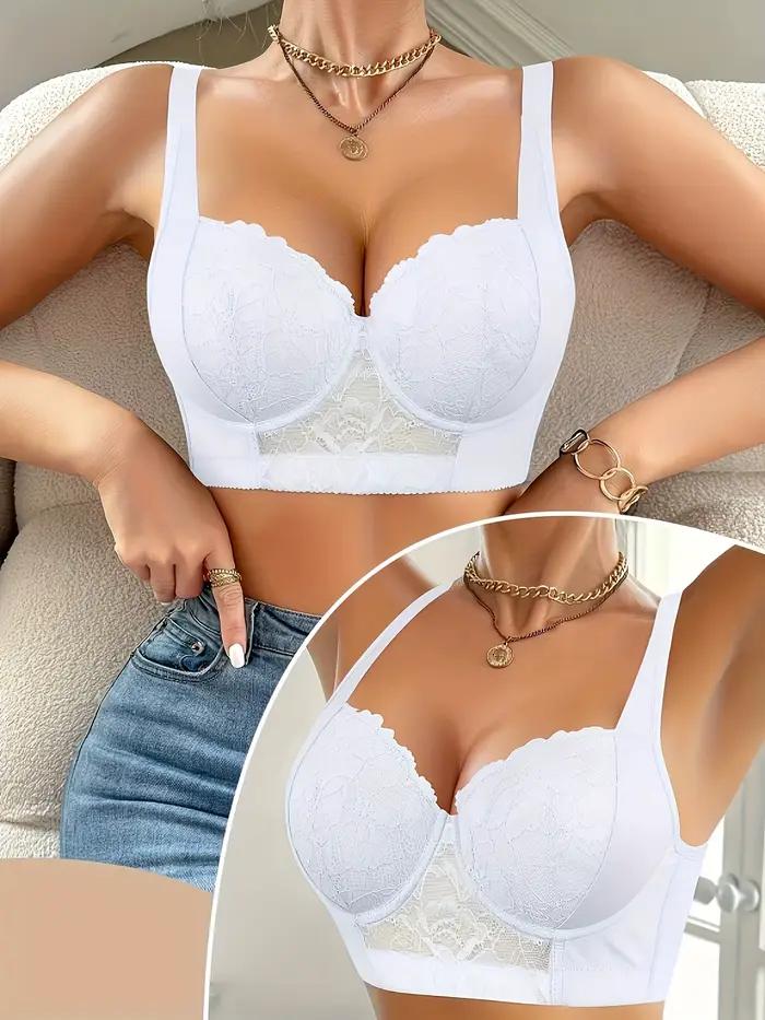 Soutien-gorge élégant en dentelle pour femme, taille européenne - confortable et respirant, avec soutien en armatures, soutien-gorge et sous-vêtements