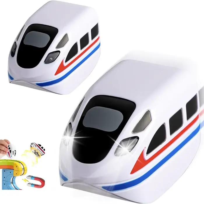 Voitures de train électriques pour rail klick, train rechargeable par USB pour enfants, ensemble de train électrique avec rails, pour ensemble de train électrique