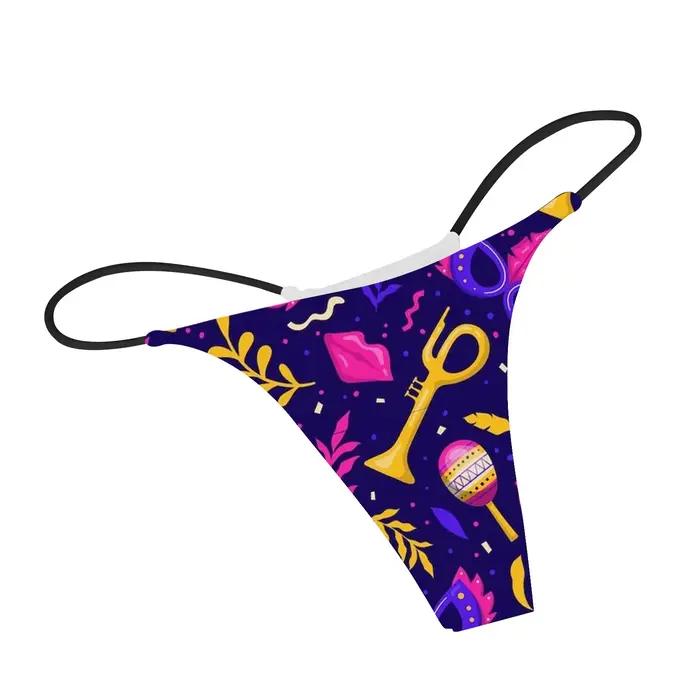 Culotte femme décontracté et Sexy string culotte mode vacances imprimé confortable taille basse culotte Lencerias Sexy