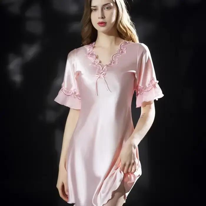 Chemise de nuit d'été pour femmes, vêtements de nuit pour femmes, chemise de nuit, lingerie sexy, vêtements d'intérieur pour femmes, nouvelle collection