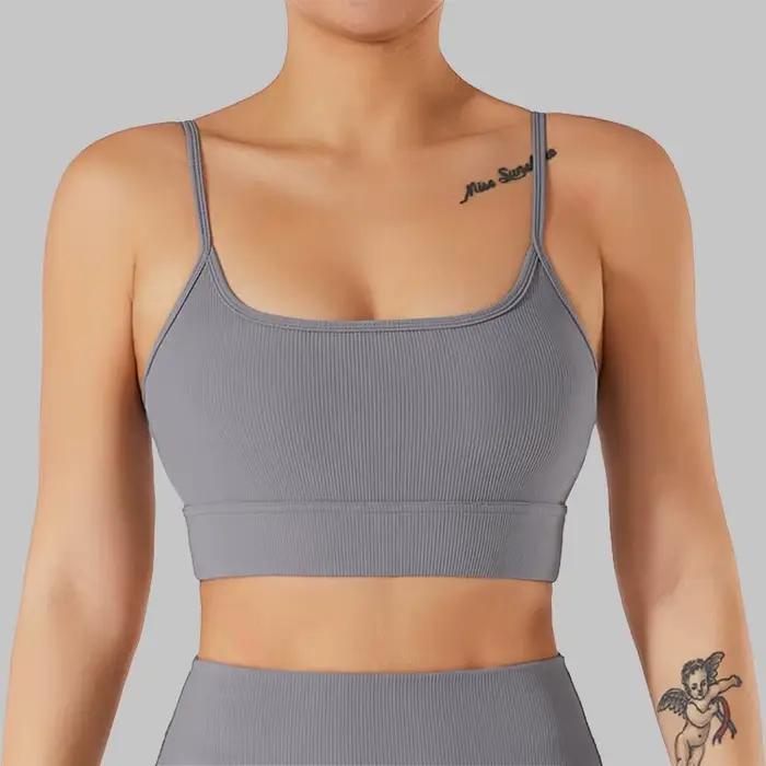 SOISOU-Soutien-Gorge de Yoga Respirant pour Femme, Brassière artificiel astique, Serré, Sans Couture, dehors, Gym, Fitness, Plein Air, Bol, Sexe, Nouveau