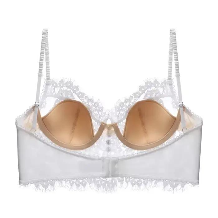 Soutien-gorge en dentelle française, Sexy, Ultra-fin, respirant, Ultra-fin, confortable, Anti-affaissement, pour femmes