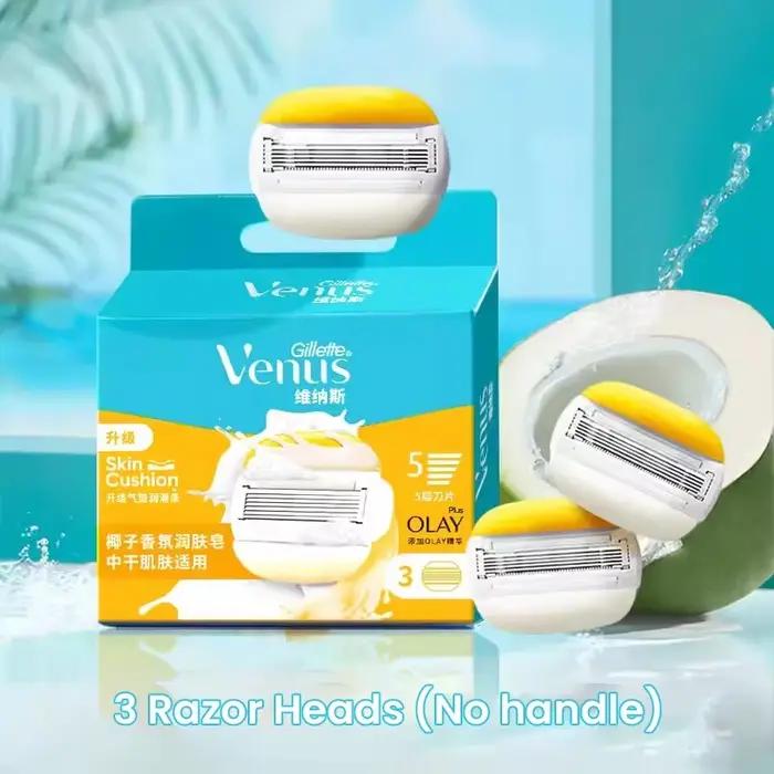 Lames de rasoir Gillette Venus pour femme, tête de rasoir ComfortGlide avec barre de savon lubrifiant, épilateur pour le corps, le bikini et les aisselles