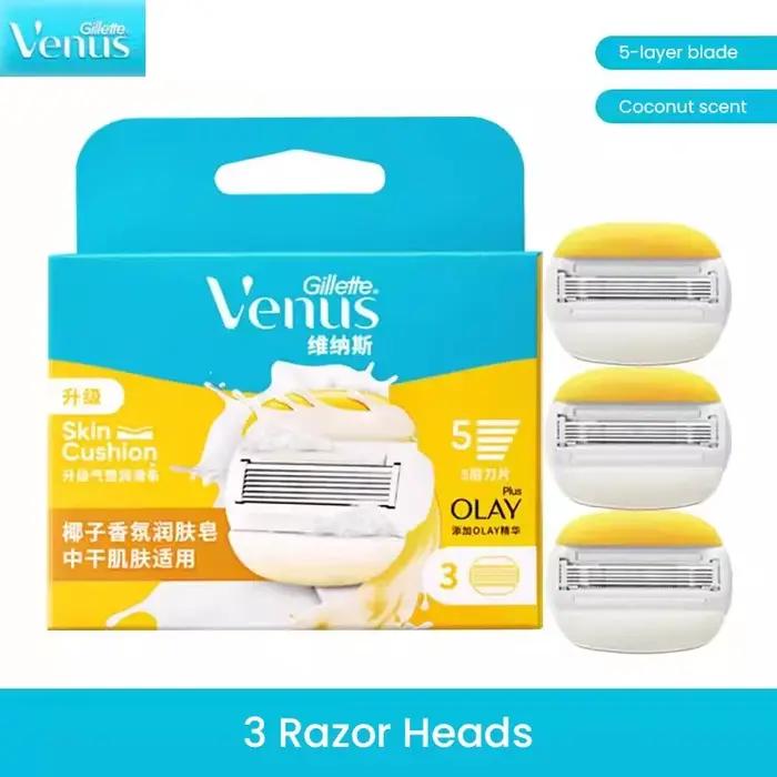 Lames de rasoir Gillette Venus pour femme, tête de rasoir ComfortGlide avec barre de savon lubrifiant, épilateur pour le corps, le bikini et les aisselles