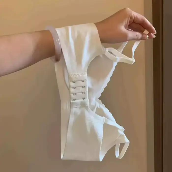Soutien-gorge dos sans couture pour femmes, sans anneau en acier, petite poitrine push-up, Anti-affaissement, soutien-gorge de soutien confortable et doux