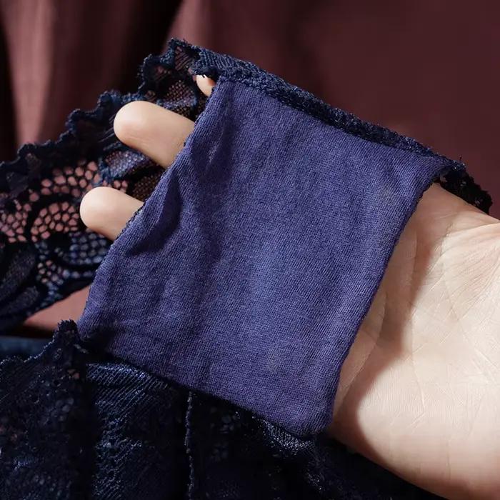 Culotte Sexy en Dentelle pour Femme, Sous-Vêtement Doux et Respirant, Transparent, Confortable