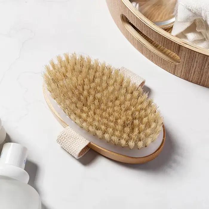 Brosse de bain à poils, brosse de bain, brosse sèche pour le corps, serviette de bain, artefact de frottement du dos, brosse de beauté pour le corps, brosse de Massage