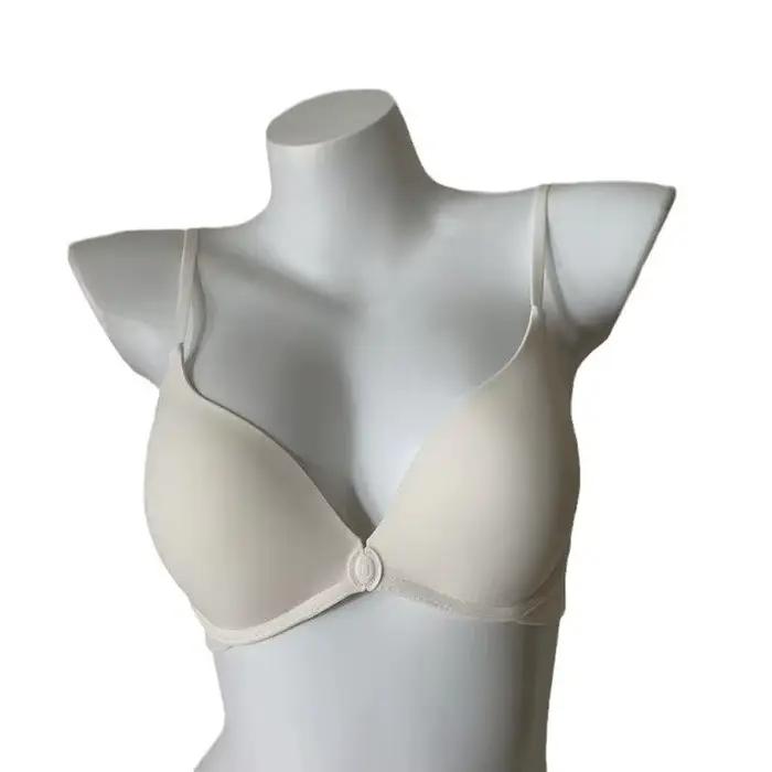 Soutien-gorge push-up à fermeture frontale pour femme – Conception de bonnet non vide sans couture, dos profond en forme de U et lingerie ultra fine d'été