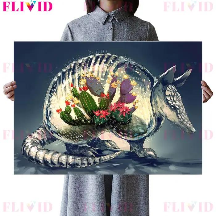 Affiches et impressions d'art mural de tortue d'escargot de pilule de crabe d'ermite, décoration à la maison sans cadre