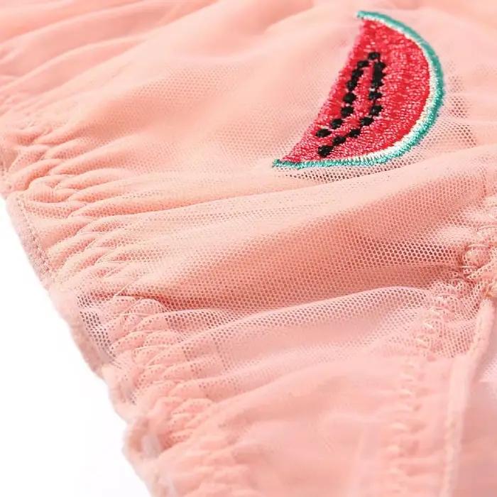 Fruit translucide slips femmes taille basse culottes Sexy sous-vêtements transparents dame slips Lingere culotte sous-vêtements femmes Lingerie
