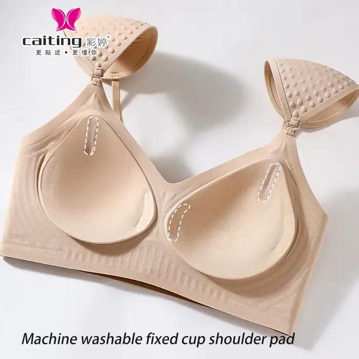 Soutien-gorge invisible sans couture CAITNG pour femmes aux poitrines généreuses avec coussinets amovibles taille m-2xl