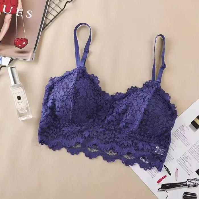 Soutien-gorge en dentelle fine pour femmes, beau dos, sans anneau en acier, sangle à bretelles, petite poitrine, soutien-gorge de soutien