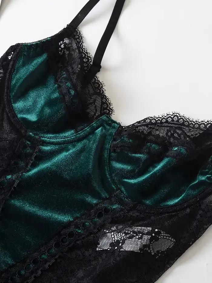 Body Sexy en dentelle pour femmes, barboteuse sensuelle Vintage, Lingerie conjointe, Corsets de Style américain, Costumes, Lingerie Slim