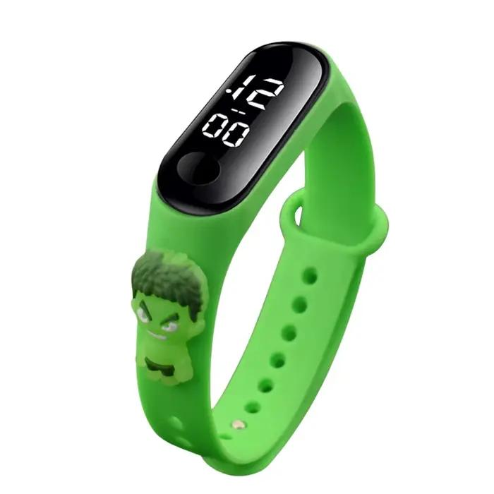 3D dessin animé Spiderman enfants montres pour enfants sport Bracelet étanche hommes garçons montre LED étudiant horloge Relógio Infantil