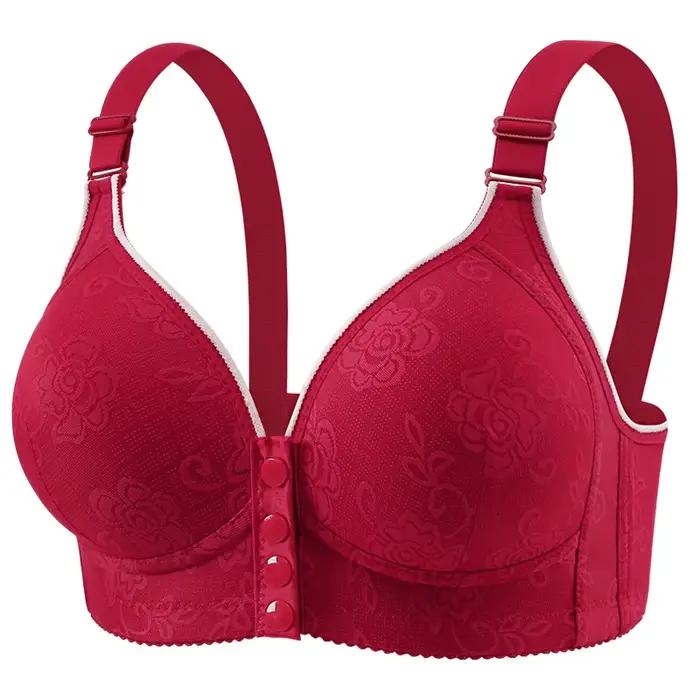 Soutien-gorge sans fil à fermeture frontale, grande taille, Style Camisole sans couture, sans armatures, bonnets fixes, léger, confortable, couverture complète