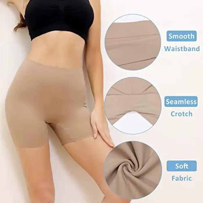 Short à bretelles sans couture pour femmes, culotte amincissante, cuisses, taille haute, contrôle du ventre, modelant le corps, sous-vêtements nus, été