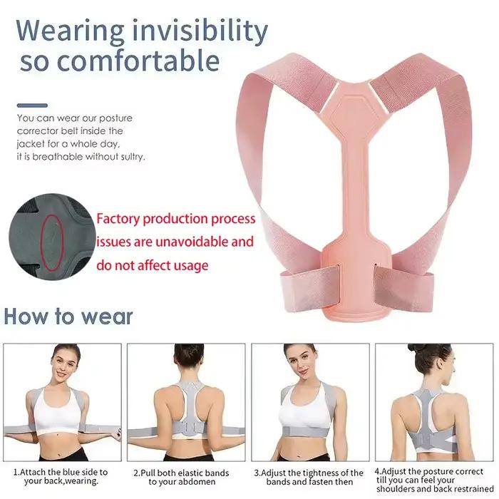 Corset correcteur de Posture, soutien lombaire, ergonomique réglable, Correction de Posture de la colonne vertébrale, respirant et confortable