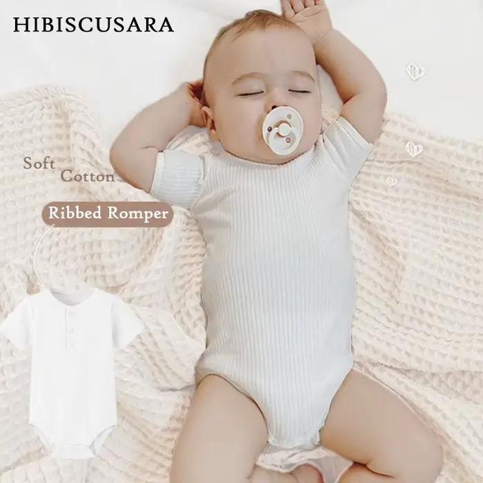 Barboteuse en tricot pour bébé garçon et fille, combinaison pyjama, vêtements de lit en deau, pour nouveau-né, été