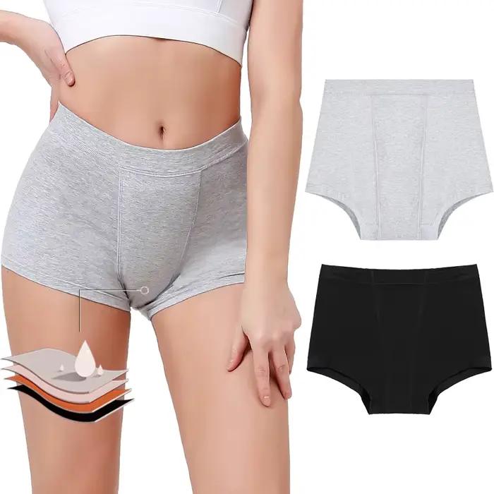 Culotte menstruelle femme flux très abondant Boxer menstruel taille haute culotte menstruelle coton sous-vêtements menstruels Cycle